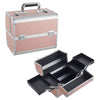 Makeup Trolley Case 4 in 1 Vanity Cosmetology Case Cosmetic Train Case on Wheels