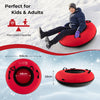 Heavy-Duty Snow Tube Adults Kids Inflatable 40” Puncture-Proof Sled Ski Tube