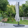 XL 3x3m Square Banana Parasol Outdoor Garden Patio Cantilever Hanging Umbrella