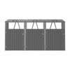 Triple Wheelie Bin Storage Metal Store Cover Garden Rubbish Dustbin 3 Shed Sreen