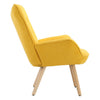 Modern Wing Back Armchair Lounge Chair Single Sofa With Footstool & Waist Pillow
