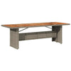 Garden Table with Acacia Wood , Grey, 240 x 90 x 75 , Poly J9A3