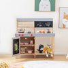 Outdoor Kid's Mud Kitchen Set Wooden Kid's Play Kitchen w/ Water Box