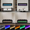 50inch Electric Wall Mounted LED Fireplace Wall Into Fire Freestand with Crystal