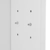 Bathroom Mirror Cabinet 2 Doors White Waterproof Wall Mounted Storage Wood