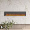 60 Inch Electric Fireplace Freestanding Wall Mounted Recessed 9 Colour Flame