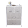 Storage Cabinet Drawers Fabric Metal Frame Sofa Side Bedroom Nightstand Bedside