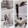 Pilates Reformer Stretch Machine - Foldable Home Gym Equipment (Beige)