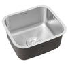 Stainless Steel Kitchen Sink Single 1 Bowl Small Basin w/Waste Drainer Pipe Kit