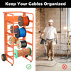 Wire Spool Cart Wire Reel Caddy Dispenser w/11 Rods Multiple Axles Cable Holder