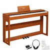 88 keys Bluetooth Digital Piano Full Weighted E-Piano w/ Stand Headphone Walnut