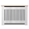 White Radiator Cover Cabinet Small Large Modern MDF Slat Wood Grill Furniture