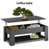 Wooden Coffee Table With Storage Lift Top Up Drawer Shelf Living Room Furniture