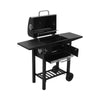 XL Outdoor Smoker Barbecue Charcoal BBQ Grill Portable Garden BBQ Grill Trolley