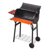 LARGE OIL DRUM BARREL STYLE BBQ SMOKER CART BARBEQUE MEAT FOOD SMOKING COOKING