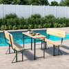 Foldable Outdoor Garden Beer Table and Benches Set Picnic Bistro Chair Furniture