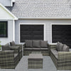 Garden Rattan Furniture Set 9 Seater Sofa Chair Dinning Table Outdoor w/Cushion