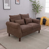 Panana Linen Fabric 2 & 3 Seater Sofa Couch with Wood Legs 3 Colours
