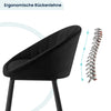 1/2/4/6x Velvet Bar Stool Breakfast Chair High Counter Barstool Pub Restaurant