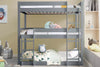 Triple Bunk Beds Kids Children High Sleeper Pine 3FT Single Wooden Bed Frame