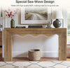 63-Inch Console Table, Farmhouse Wooden Couch Table Behind Sofa with Storage