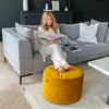 Home Interior Velvet Pouffe Bean Bag Large Ottoman Beanbag Footstool Pre Filled