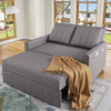 2 Seater Sofa Bed, 3in1 Convertible Fabric Pull Out Sleeper Sofa Couch Guest Bed