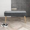 Rib Corduroy Fabric Hallway Shoe Bench Chair Bedroom Window Seat Bed End Stool