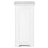 Large Wooden Laundry Bin Storage Basket White Storage Cupboard w/ Lid