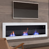 Bio Ethanol Fireplace Modern Wall Biofire 2/3 Burner Fire Place With Glass Panel