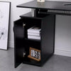 Saturn Black Computer Desk PC Laptop Table Home Office Study Workstation Gaming