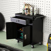 Steel Storage Cabinet Garage Storage Unit on Wheels Lockable Cupboard Tool Box