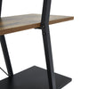 Slim Waist Shape Bookcase LivingRoom Rustic Display Shelves Storage Unit Divider