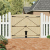 Driveway Gate Wooden Double Gate Pedestrian Side Door Heavy Duty Timber Unit