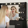 Dressing Table Mirror with Lights Makeup Vanity Desk Organizer Dresser 7 Drawers