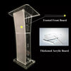 Acrylic Lectern Plexiglass Podium Clear Stand Acrylic Pulpits f/ Churches Office
