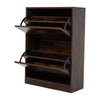 Shoe Rack Shoe Storage Cabinet Wooden Stand Cupboard Unit 2 Drawers Organiser UK