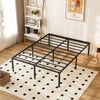 45.7cm Quick Lock Metal Bed Frame Single/Double/King, 5-minute Assembly, Black