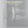 LED Bathroom Mirror Dimmable Defog Makeup Mirror with Backlit Clear Glass Frame