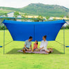 Beach Tent Portable UPF 50+ UV Protection Canopy Sun Shelter W/ Sand Anchor