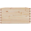 Garden Planter 90x90x49.5 Solid Wood Pine W6J7