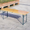 Folding Wooden Beer Table and Bench Set Garden Outdoor Bistro Bench Desk Chairs
