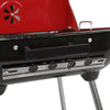 Charcoal Trolley BBQ Red Garden Outdoor Barbecue Cooking Grill Powder Wheels NEW