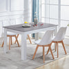 Rectangular Kitchen Dining Table Wooden Table 4-6 Seats Family Party Table White