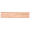 Camerina Wall Shelf Brown 180x40x4 Treated Solid Wood Oak,Wall Shelf, B6B3