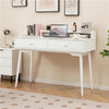 Writing Computer Desk with Hutch 120 CM Wooden Study Workstation White