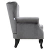 Leisure Single Sofa Armchair Modern Wing Back Chesterfield Button Accent Chair