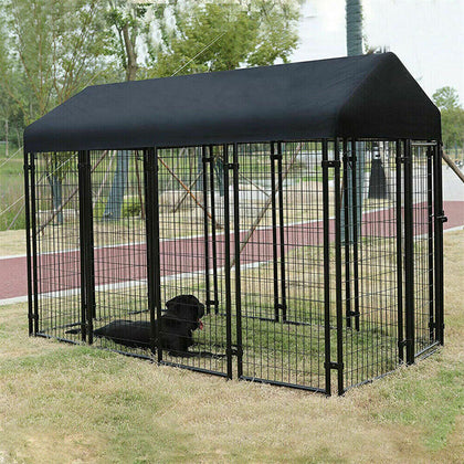 XXL Dog Playpen Outdoor Dog Kennel Enclosure House Premium Umbrella-Grade Roof