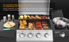 Deluxe Gas BBQ Grill Stainless Steel 4 Burner + 1 Side Outdoor Barbecue