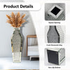 Shiny Tall Floor Vase Sparkly Crushed Diamond Glitter Flower Pot Floor Vase Deco